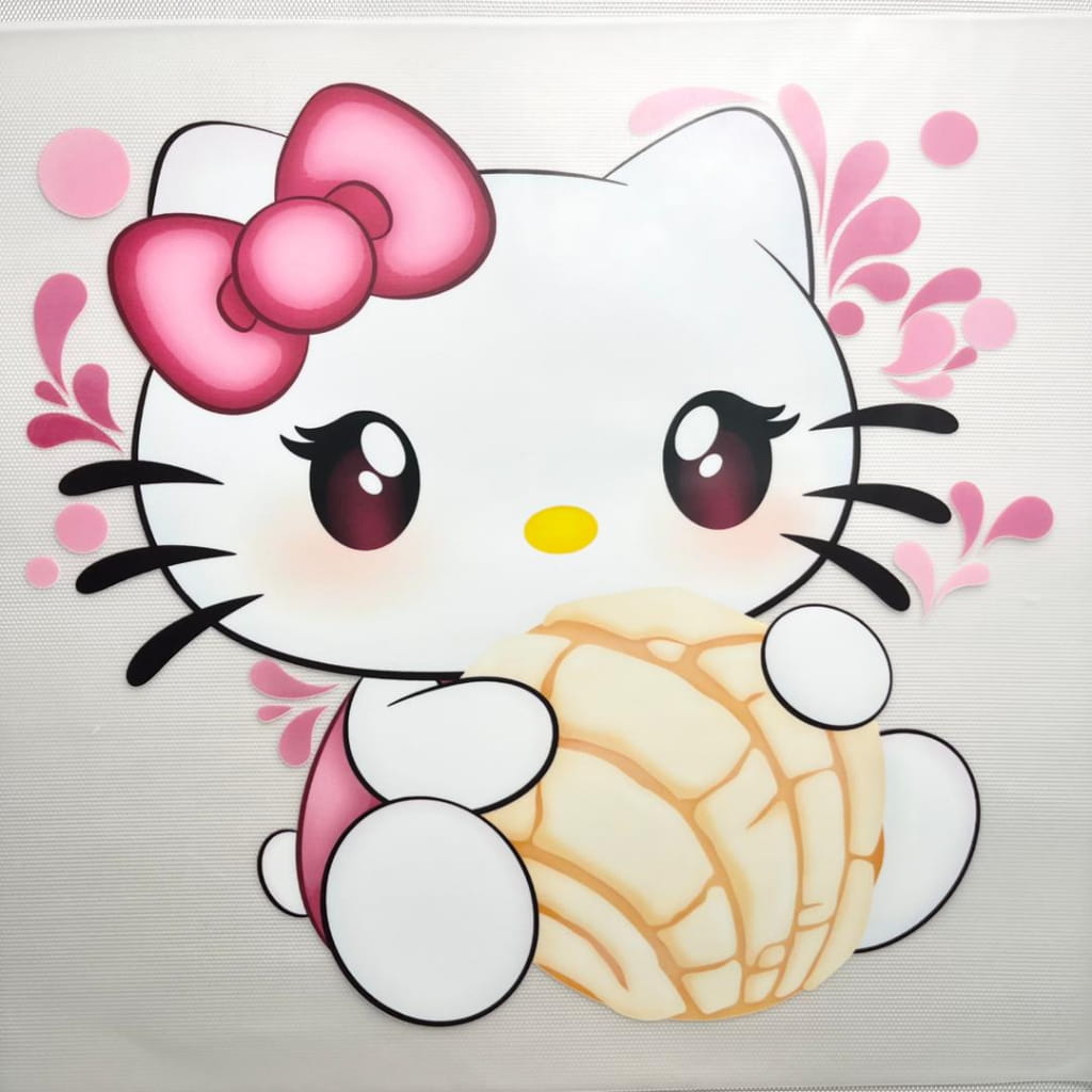 10inch Size DTF Heat Transfer ,Cartoon ,Hello Kiity