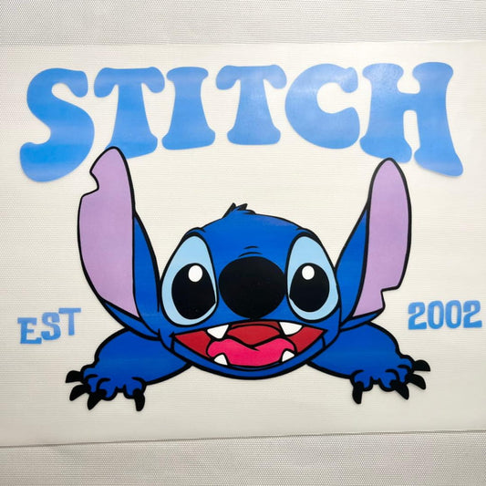 10inch Size DTF Heat Transfer ,Cartoon ,Stitch