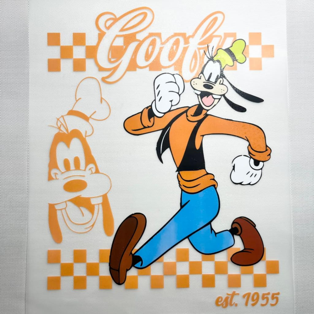 10inch Size DTF Heat Transfer ,Cartoon ,Goofy
