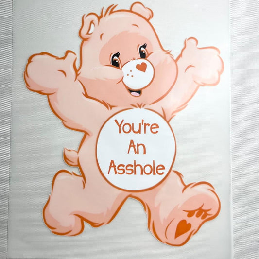 10inch Size DTF Heat Transfer ,Cartoon ,Swear Bears With Bad Words
