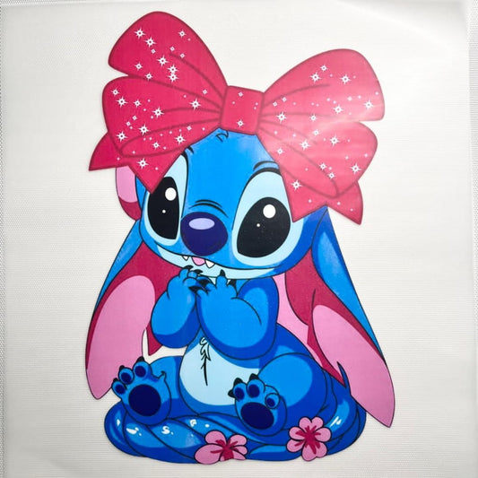 10inch Size DTF Heat Transfer ,Cartoon ,Stitch