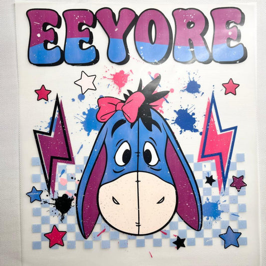 10inch Size DTF Heat Transfer ,Cartoon ,Eeyore