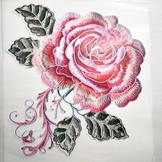 10inch Size DTF Heat Transfer ,Rose