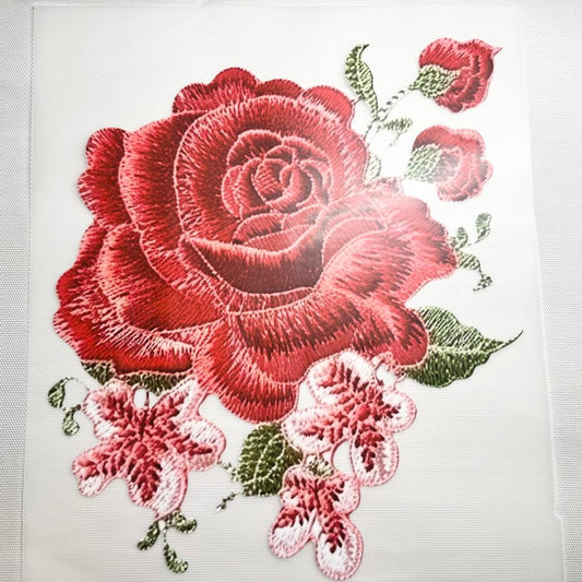 10inch Size DTF Heat Transfer ,Rose