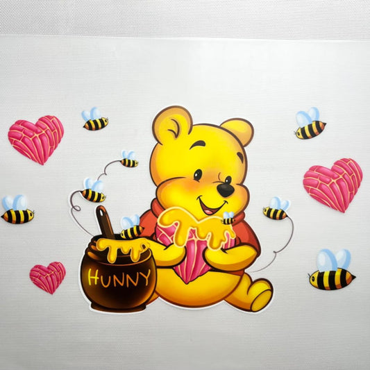 10inch Size DTF Heat Transfer ,Cartoon , Winnie Pooh