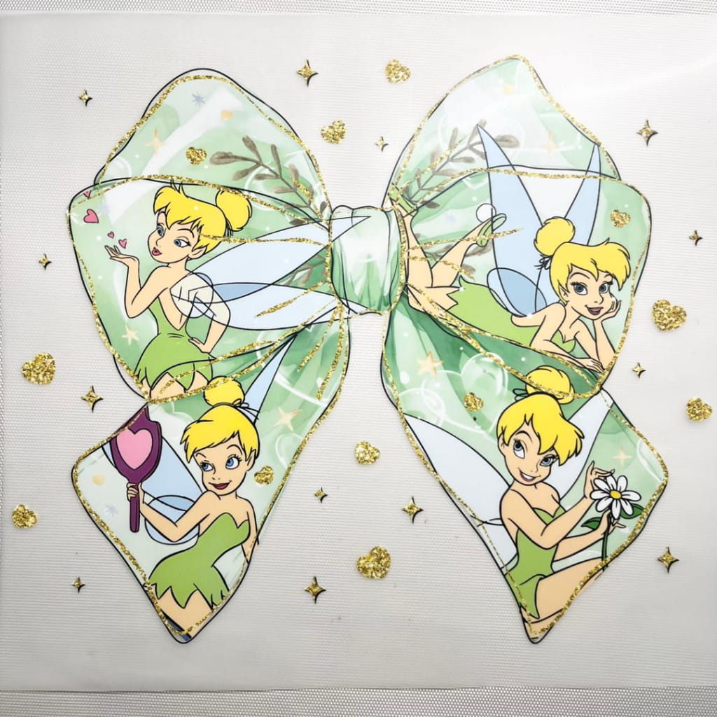 10inch Size DTF Heat Transfer ,Cartoon , Princess ,Tinker Bell