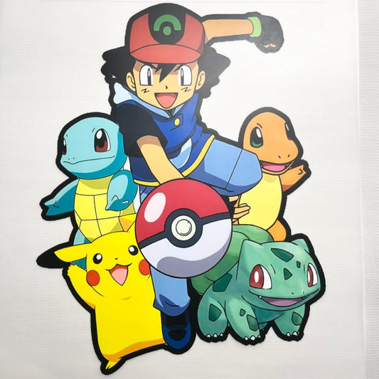 10inch Size DTF Heat Transfer ,Japanese Anime, Pokemon