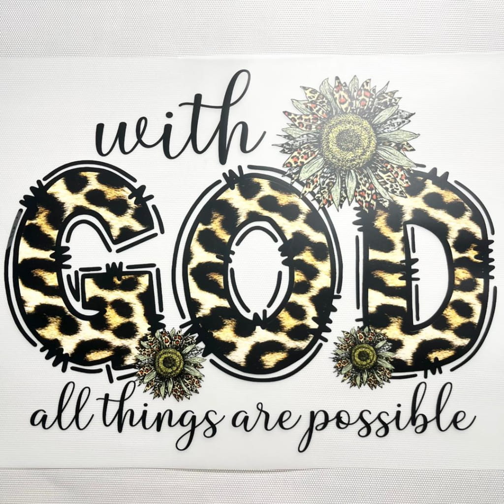 10inch Size DTF Heat Transfer ,God & Jesus & Religion