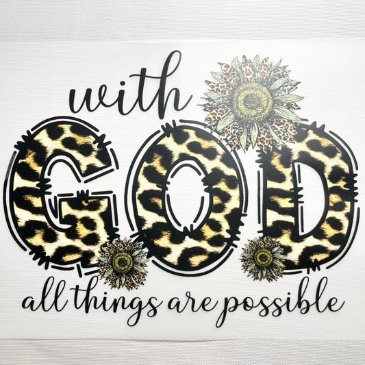10inch Size DTF Heat Transfer ,God & Jesus & Religion