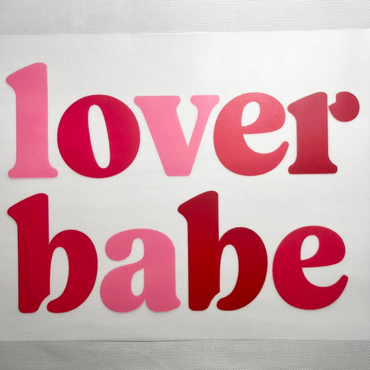 10inch Size DTF Heat Transfer ,Words, Love