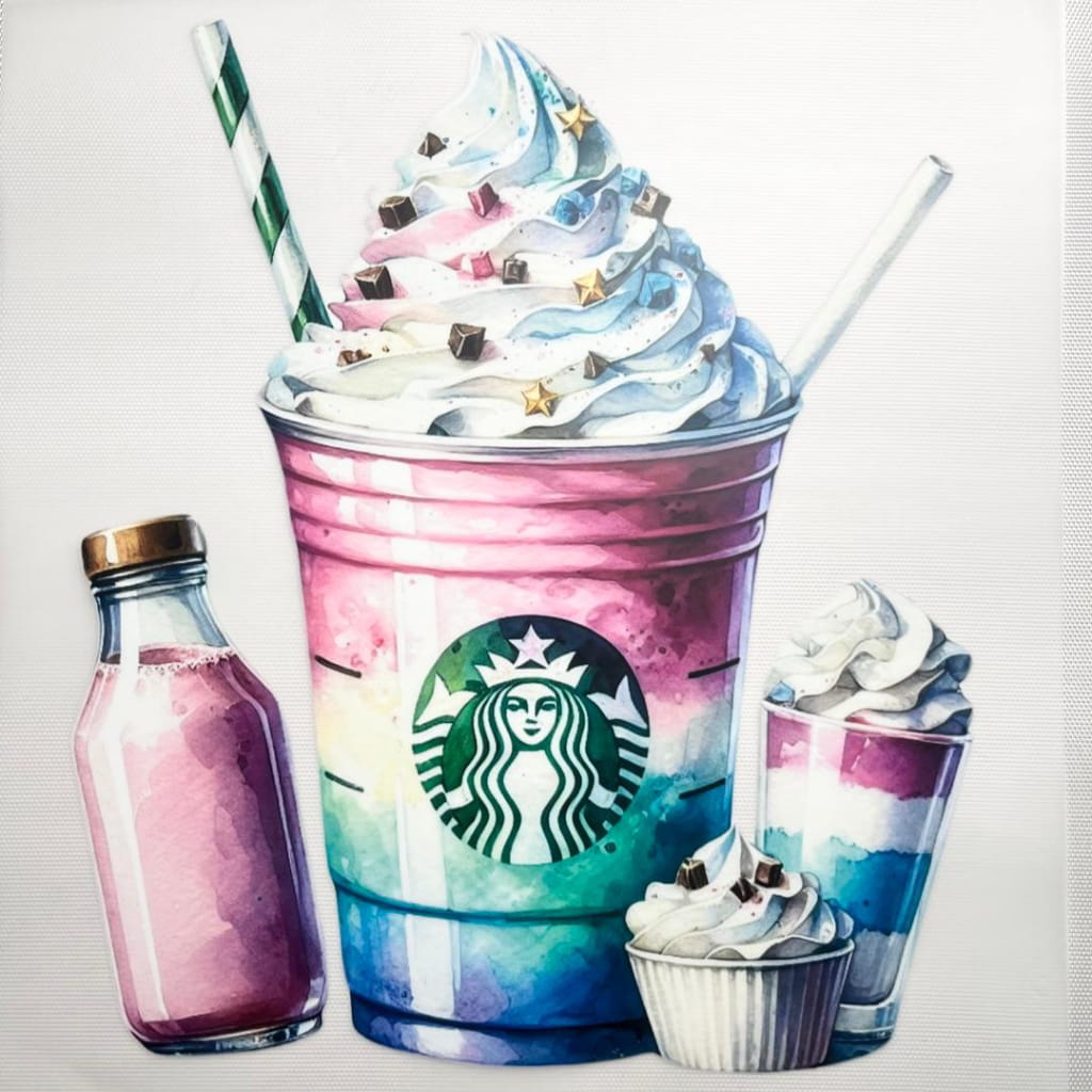 10inch Size DTF Heat Transfer ,Starbucks Coffee