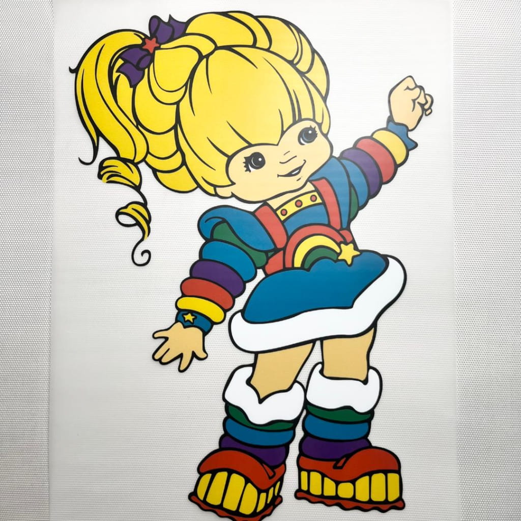 10inch Size DTF Heat Transfer ,Cartoon ,Rabinbow Brite