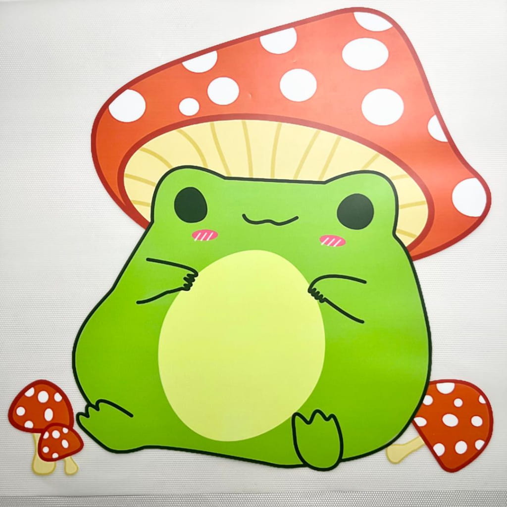 10inch Size DTF Heat Transfer ,Frog