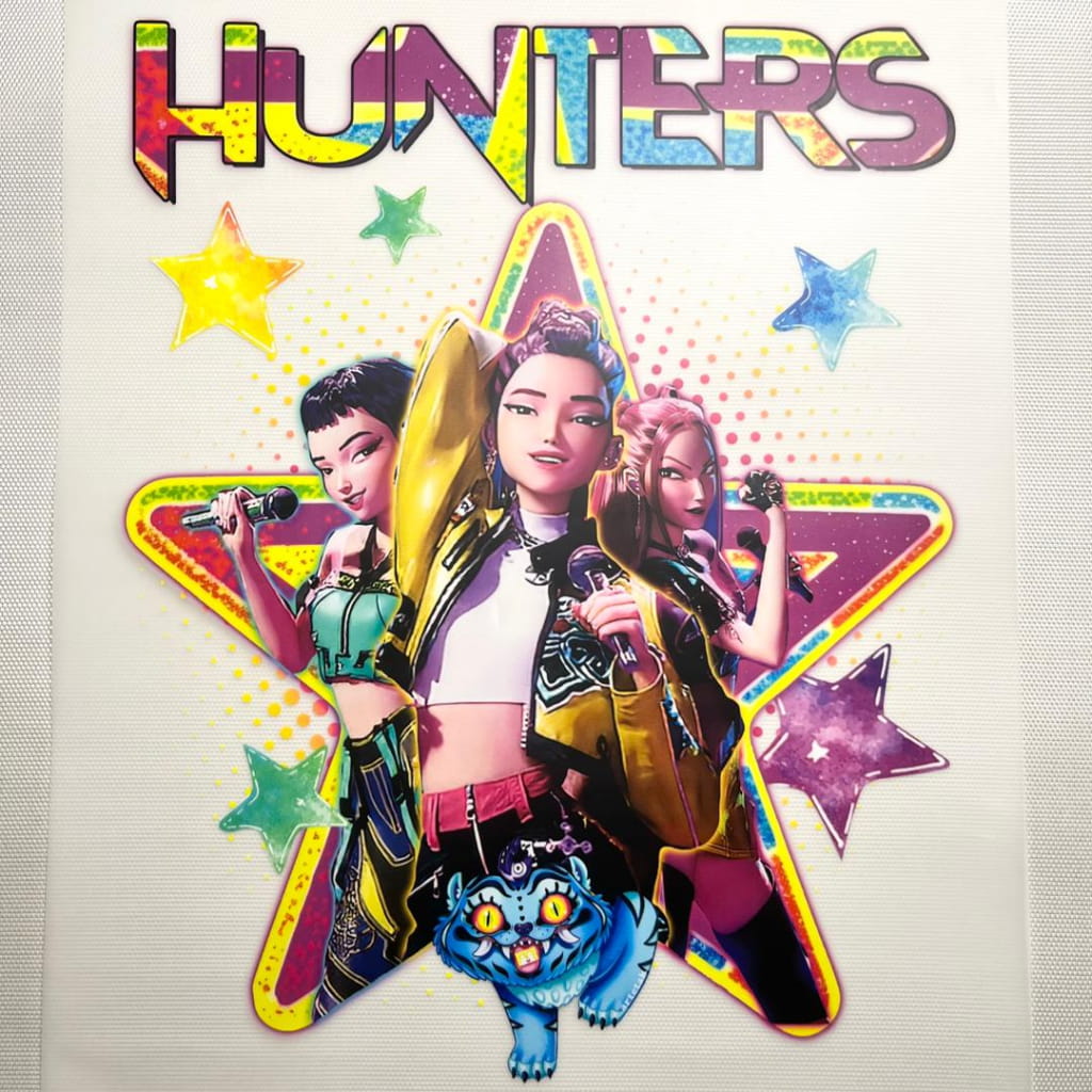 10inch Size DTF Heat Transfer ,Cartoon ,Kpop & Huntrix