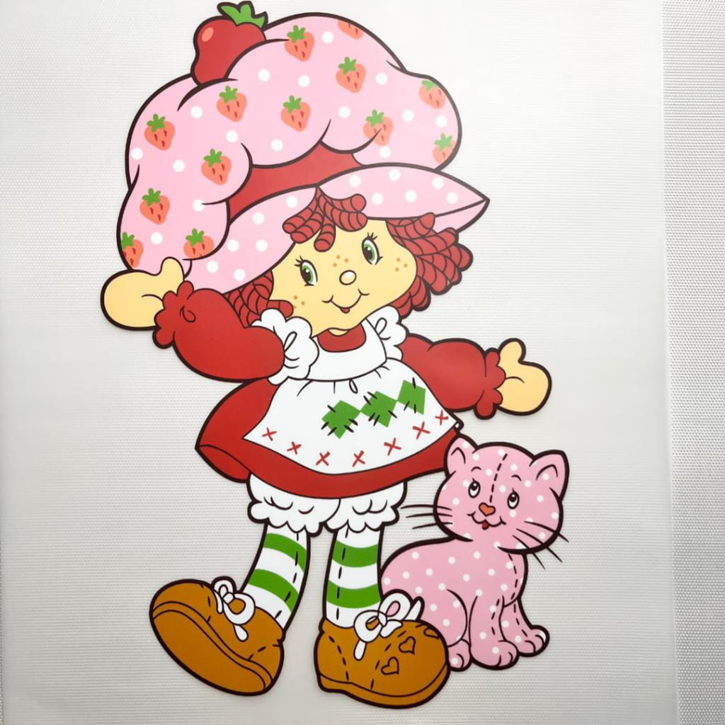 10inch Size DTF Heat Transfer ,Cartoon ,Strawberry Shortcake