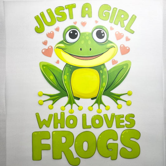 10inch Size DTF Heat Transfer ,Frog