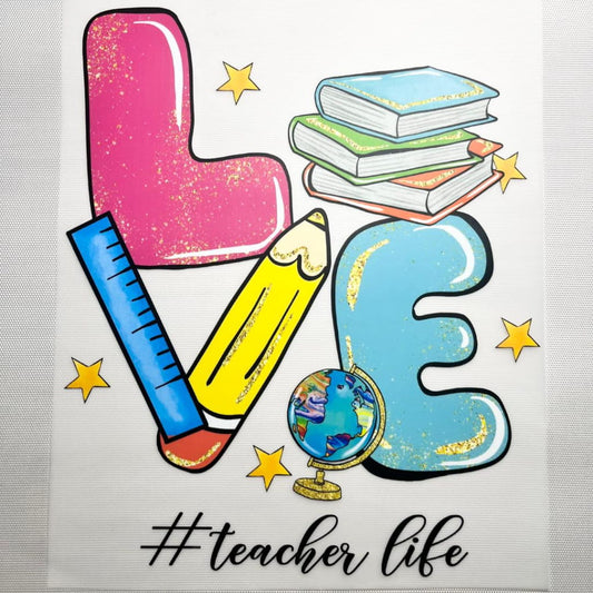 10inch Size DTF Heat Transfer ,Teacher
