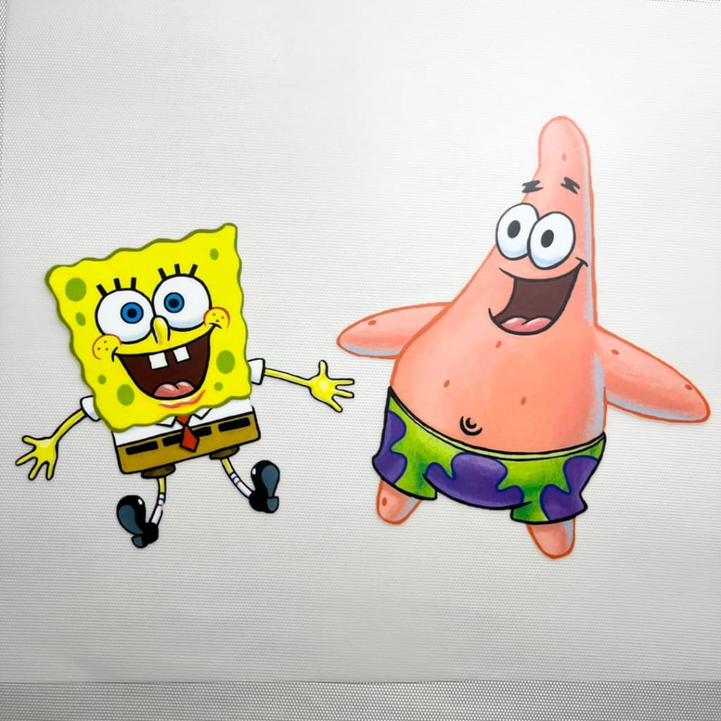 10inch Size DTF Heat Transfer ,Cartoon ,SpongeBob