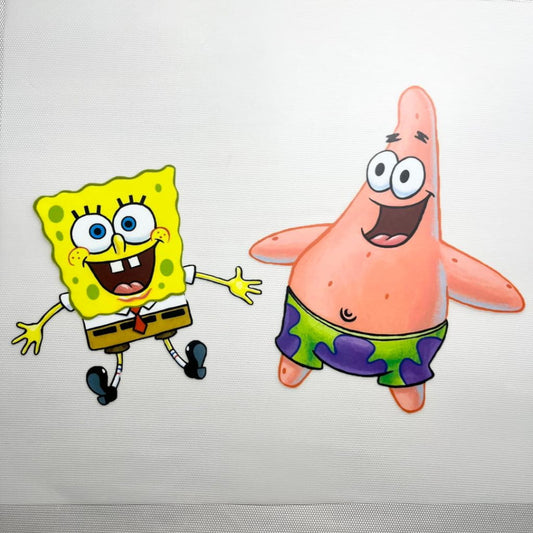 10inch Size DTF Heat Transfer ,Cartoon ,SpongeBob