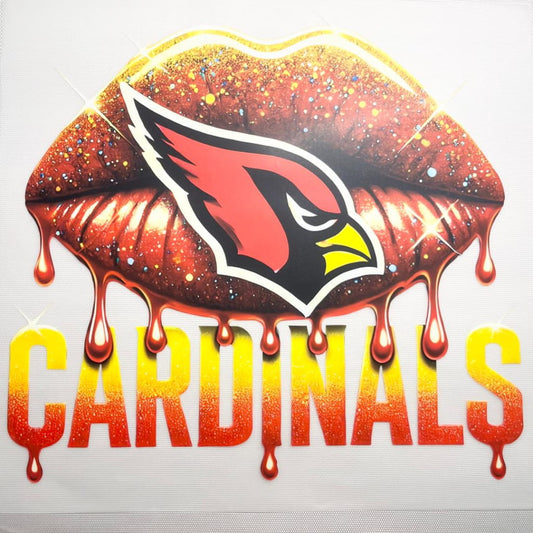 10inch Size DTF Heat Transfer ,Sports Team ,Football ,Cardinals