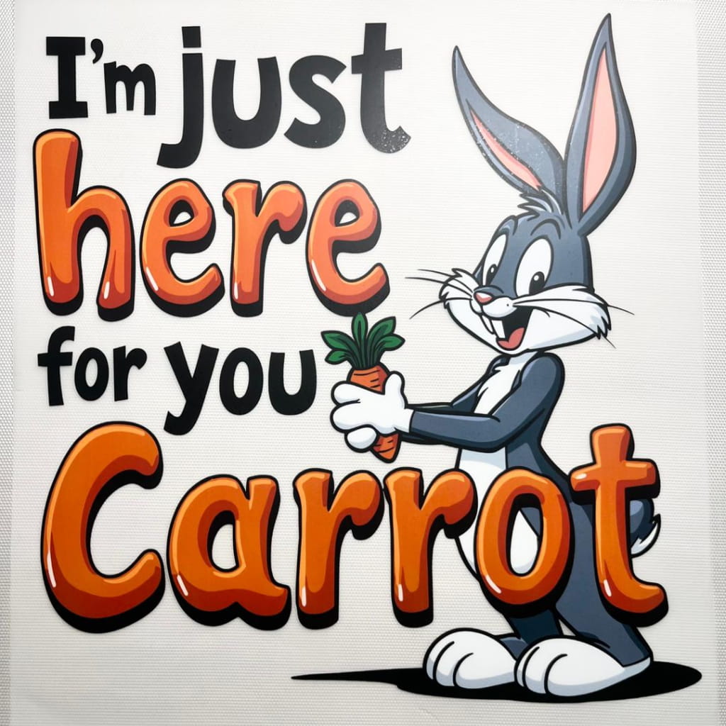 10inch Size DTF Heat Transfer ,Cartoon ,Lonney Tunes & Rabbit