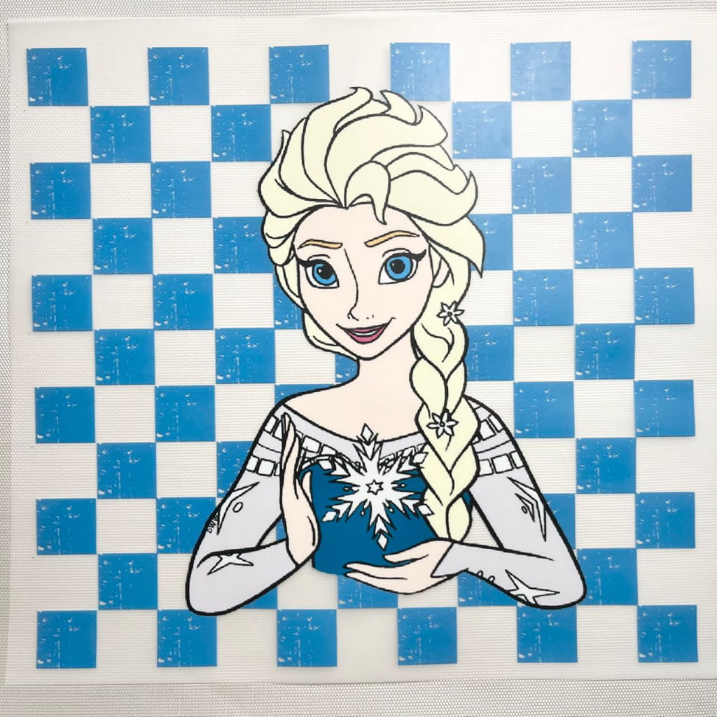 10inch Size DTF Heat Transfer, Cartoon , Princess ,Elsa