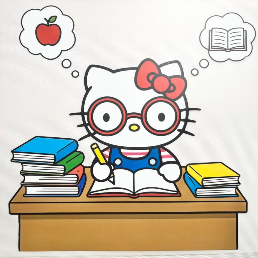 10inch Size DTF Heat Transfer, Cartoon , Hello Kitty