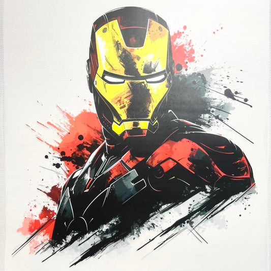 10inch Size DTF Heat Transfer, Cartoon ,Hero , Iron Man