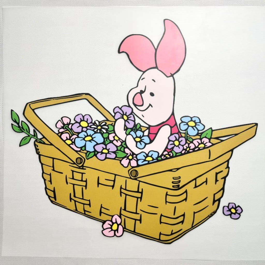 10inch Size DTF Heat Transfer,Cartoon , Piglet
