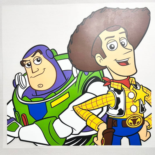 10inch Size DTF Heat Transfer,Cartoon , Toy Story , Buzz and Woody