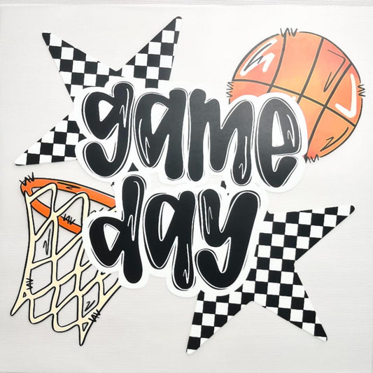 10inch Size DTF Heat Transfer,Basketball Game Day