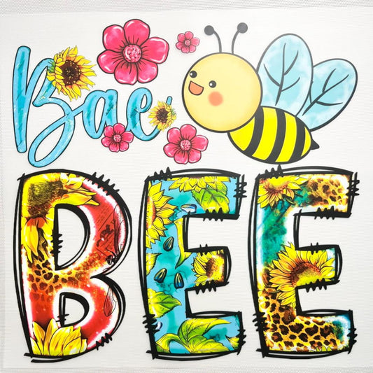 10inch Size DTF Heat Transfer, Honey Bee
