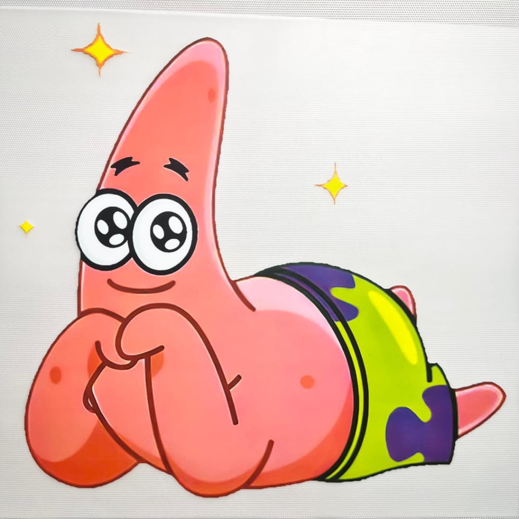 10inch Size DTF Heat Transfer, Cartoon, Sponge Bob, Patrick Star