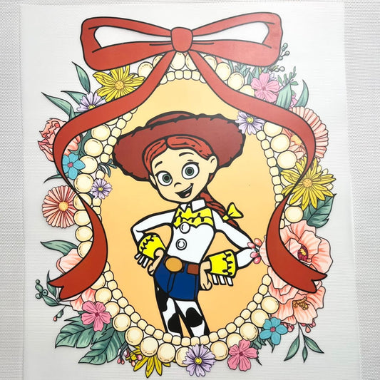 10inch Size DTF Heat Transfer, Cartoon ,Toy Story ,Jessie