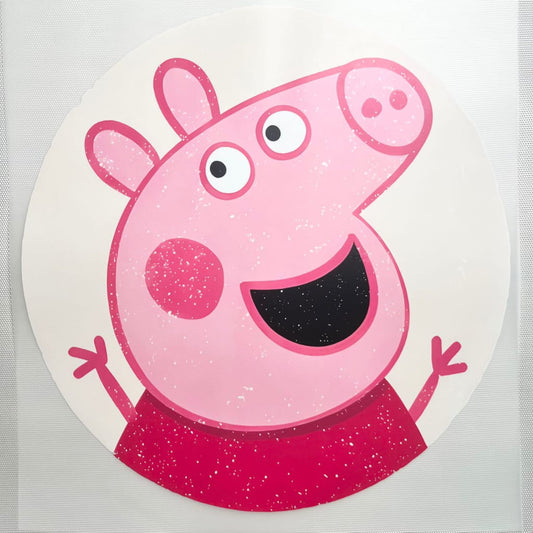 10inch Size DTF Heat Transfer, Cartoon ,Peppa