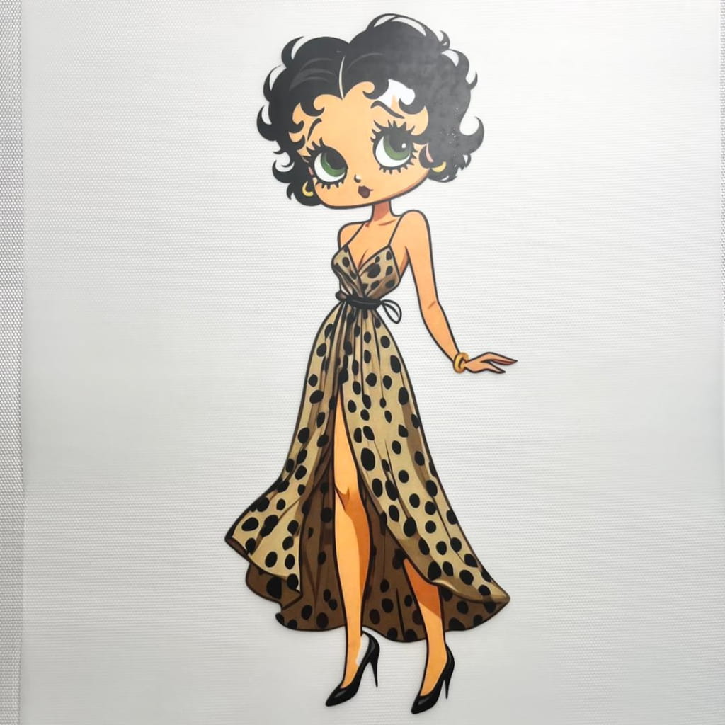 10inch Size DTF Heat Transfer, Cartoon ,Betty Boop