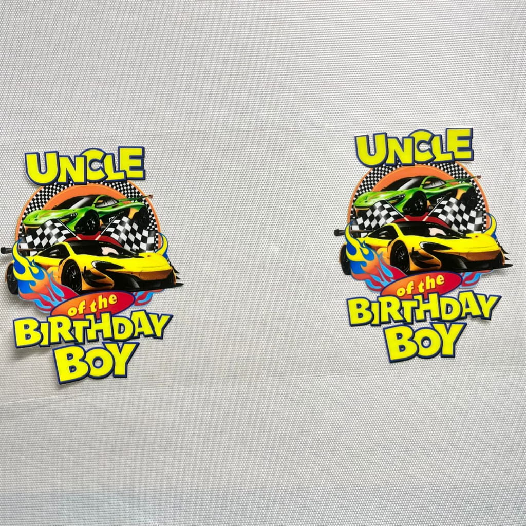 16oz UVDTF Cup Wraps, Cartoon ,Relative of the Birthday Boy ,Cousin & Uncle & Auntie & Sister & Mommy & Daddy & Brother & Grandma & Grandpa