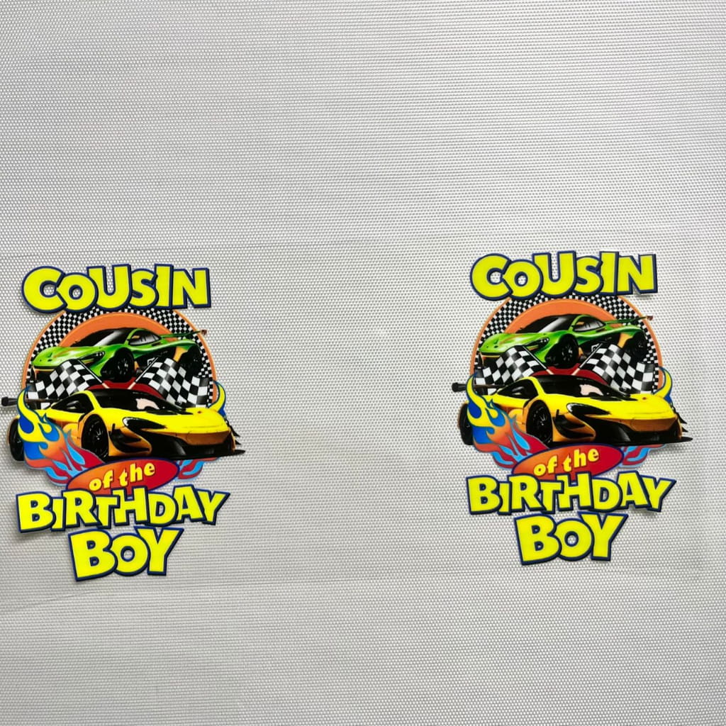 16oz UVDTF Cup Wraps, Cartoon ,Relative of the Birthday Boy ,Cousin & Uncle & Auntie & Sister & Mommy & Daddy & Brother & Grandma & Grandpa