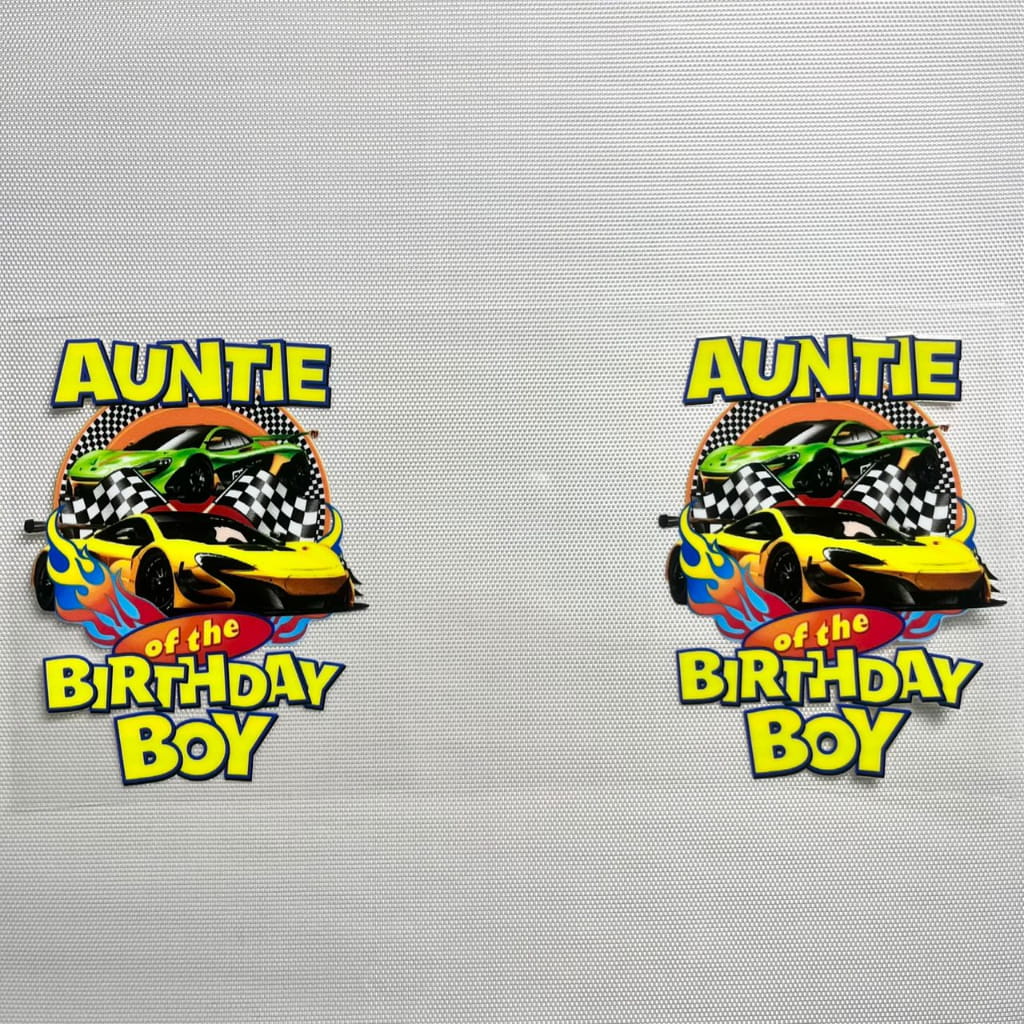 16oz UVDTF Cup Wraps, Cartoon ,Relative of the Birthday Boy ,Cousin & Uncle & Auntie & Sister & Mommy & Daddy & Brother & Grandma & Grandpa