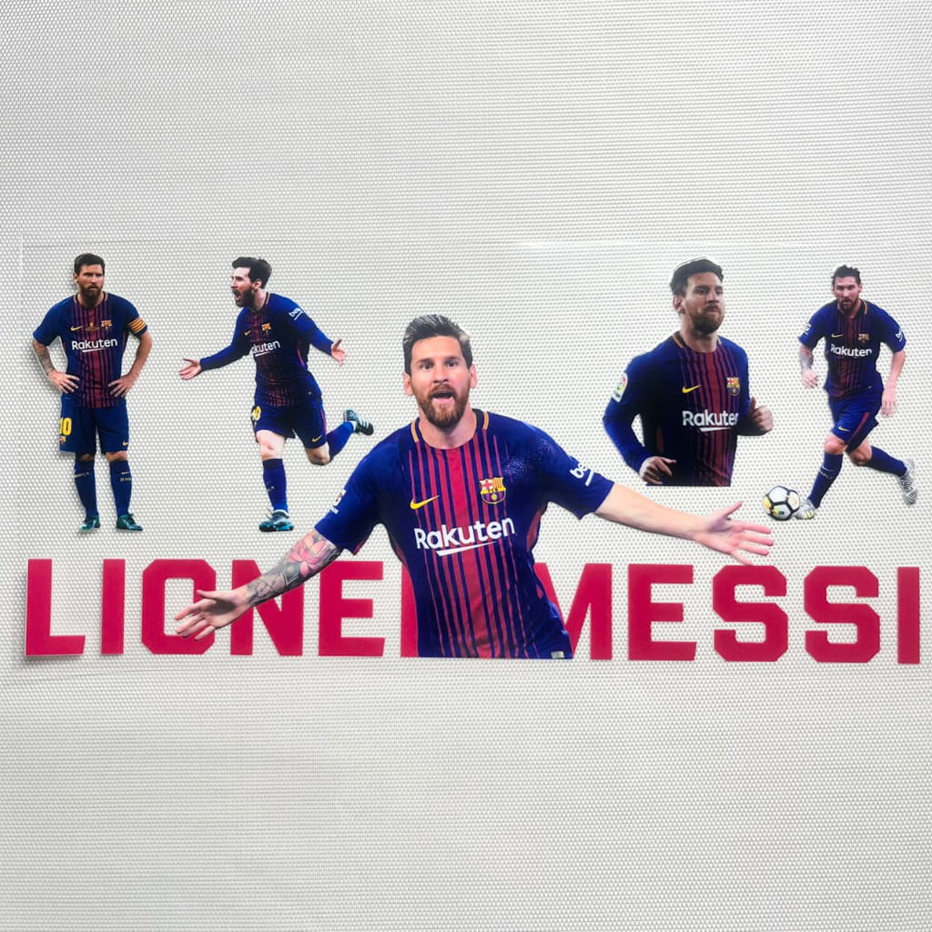 16oz UVDTF Cup Wraps, Soccer , Lion Messi