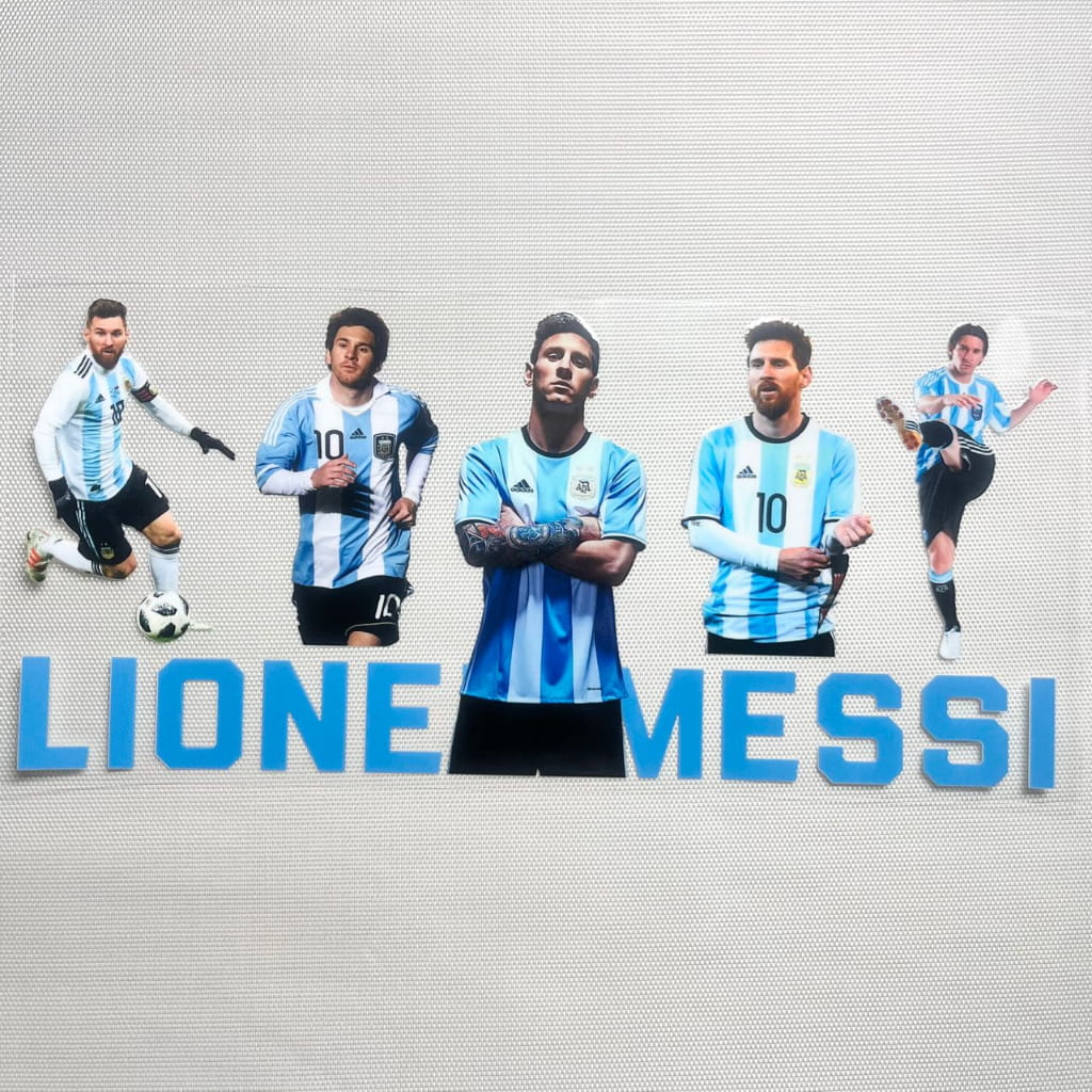 16oz UVDTF Cup Wraps, Soccer , Lion Messi