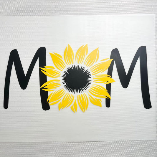 10inch Size DTF Heat Transfer, Sunflower Mama & Mother & Mom