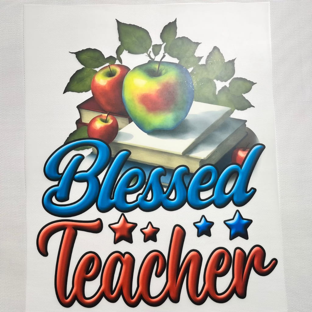 10inch Size DTF Heat Transfer, Teacher