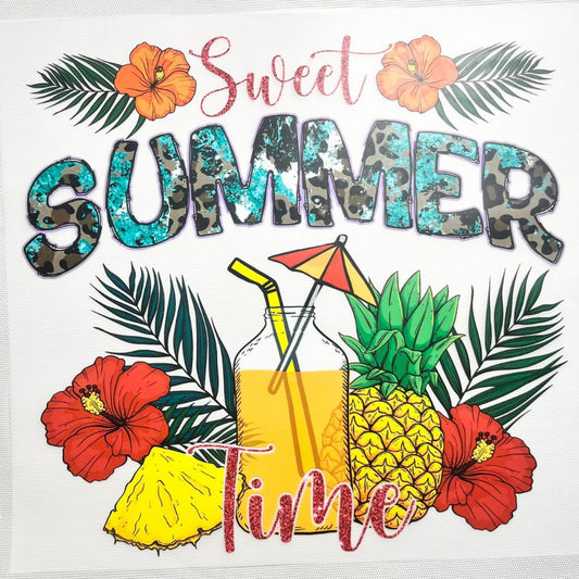 10inch Size DTF Heat Transfer, Summer Dinking