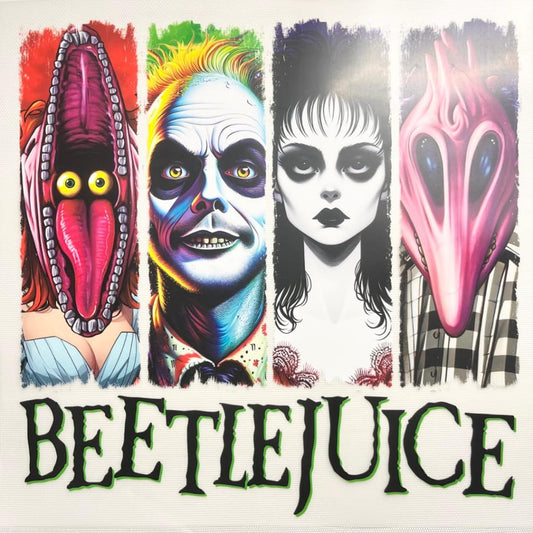 10inch Size DTF Heat Transfer, Halloween ,Horroible, Beetlejuice