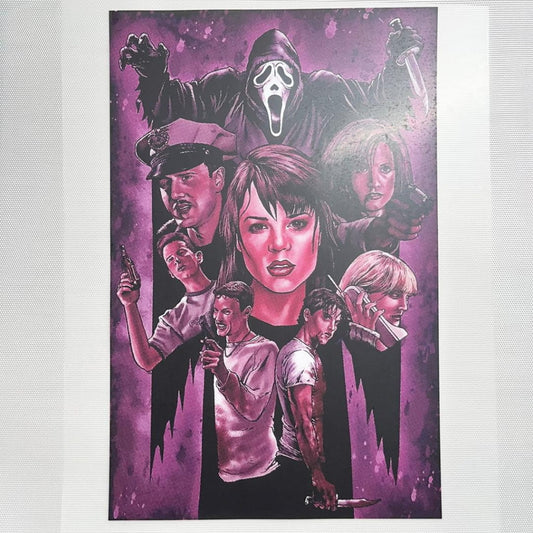 10inch Size DTF Heat Transfer, Halloween ,Horroible, Ghost Face