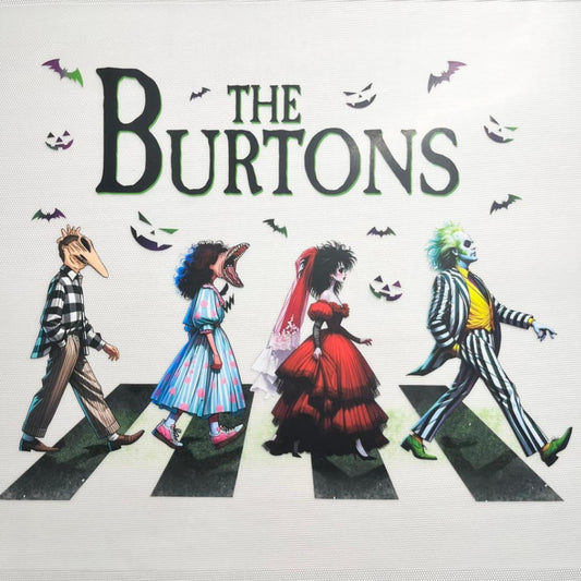 10inch Size DTF Heat Transfer, Halloween ,Horroible, The Burtons ,Beetlejuice