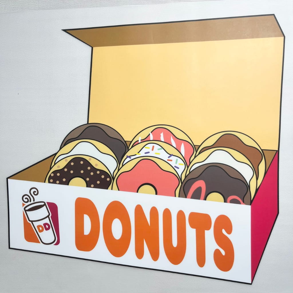 10inch Size DTF Heat Transfer, Donuts