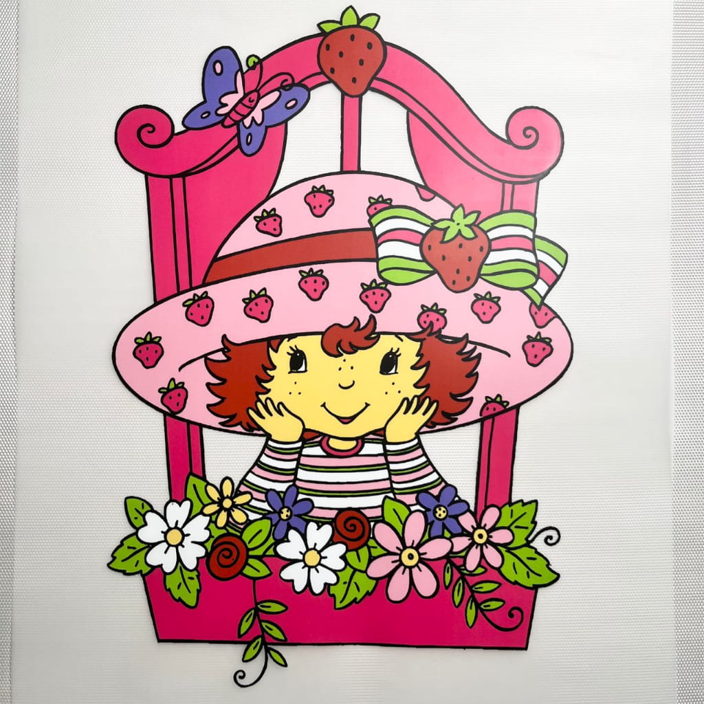 10inch Size DTF Heat Transfer,Strawberry Shortcake