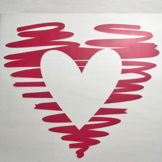 10inch Size DTF Heat Transfer,Heart